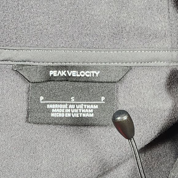 Peak Velocity Sport Jacket Mens S Red Hooded Logo Long Sleeve Track Hiking - Picture 10 of 10